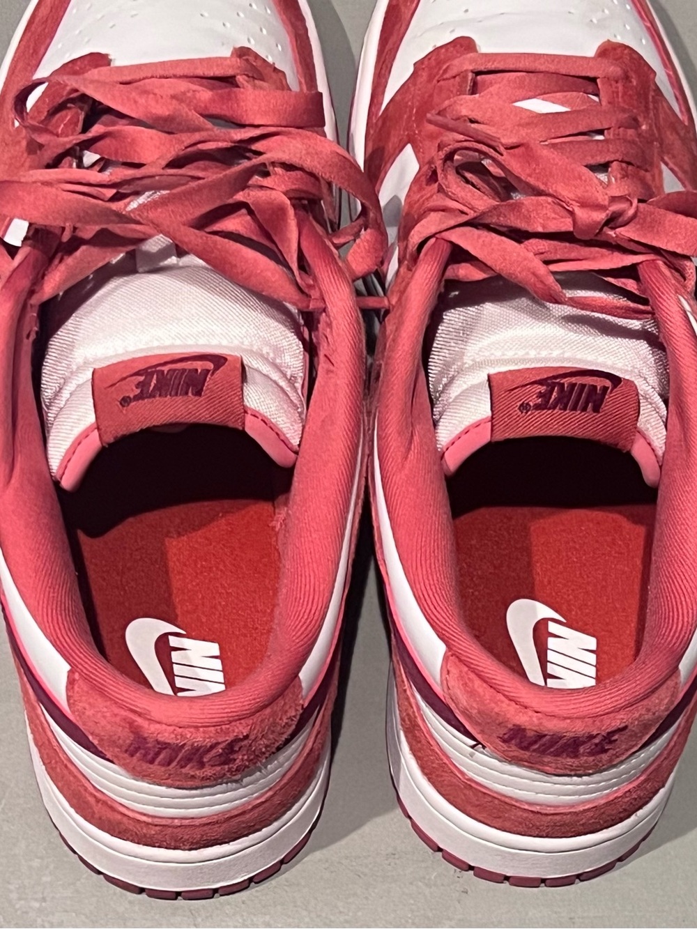 Nike White and Red Low-Top Sneakers - Picture 5 of 7